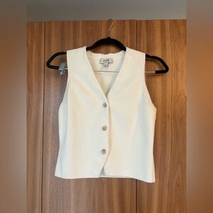 COS Ivory Knit Vest